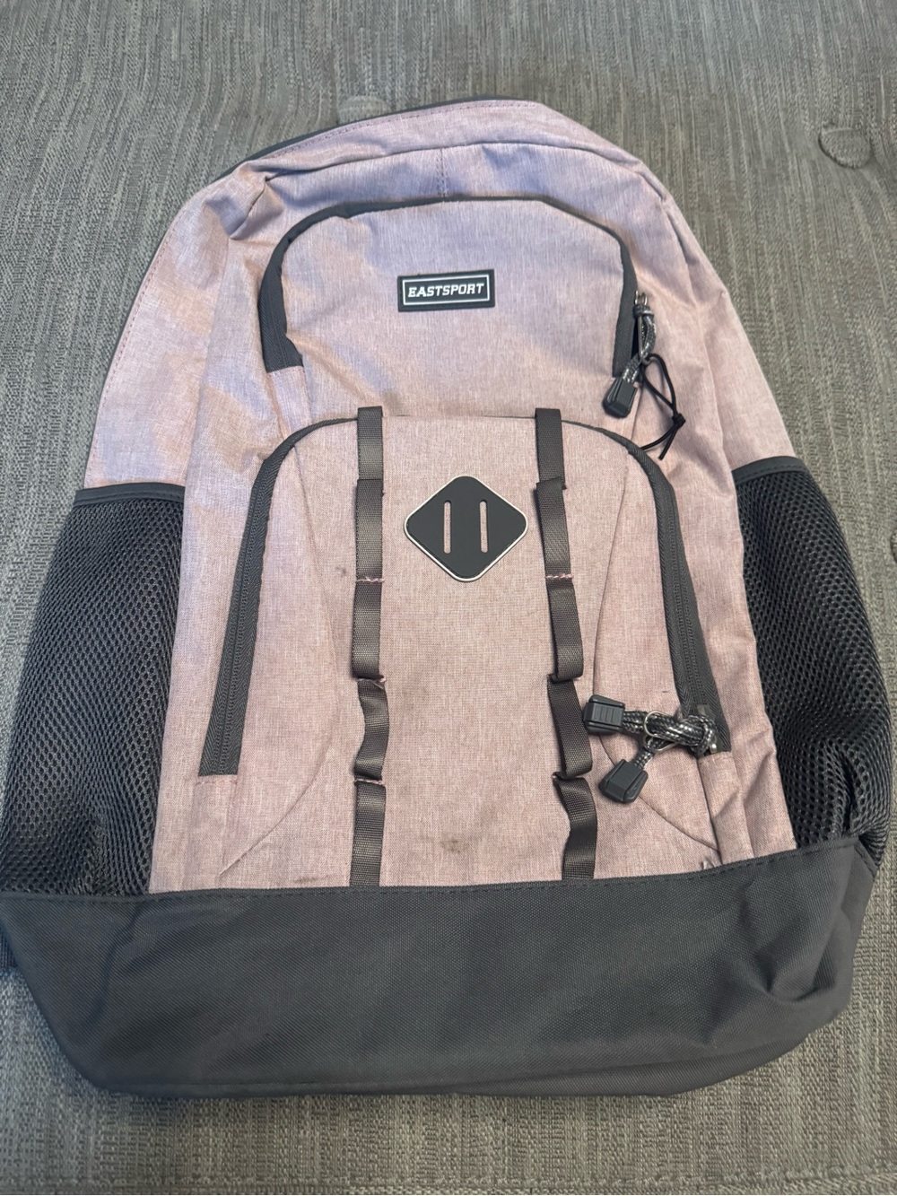 Eastsport Women's Lavender Gray Backpack with Black Accents
